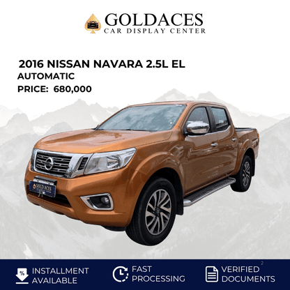 2016 NISSAN NAVARA 2.5L EL 4X2 AUTOMATIC TRANSMISSION Gold Aces Car Display Center