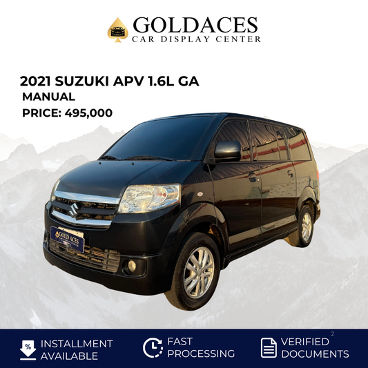 2021 SUZUKI APV 1.6L GA MANUAL TRANSMISSION Gold Aces Car Display Center