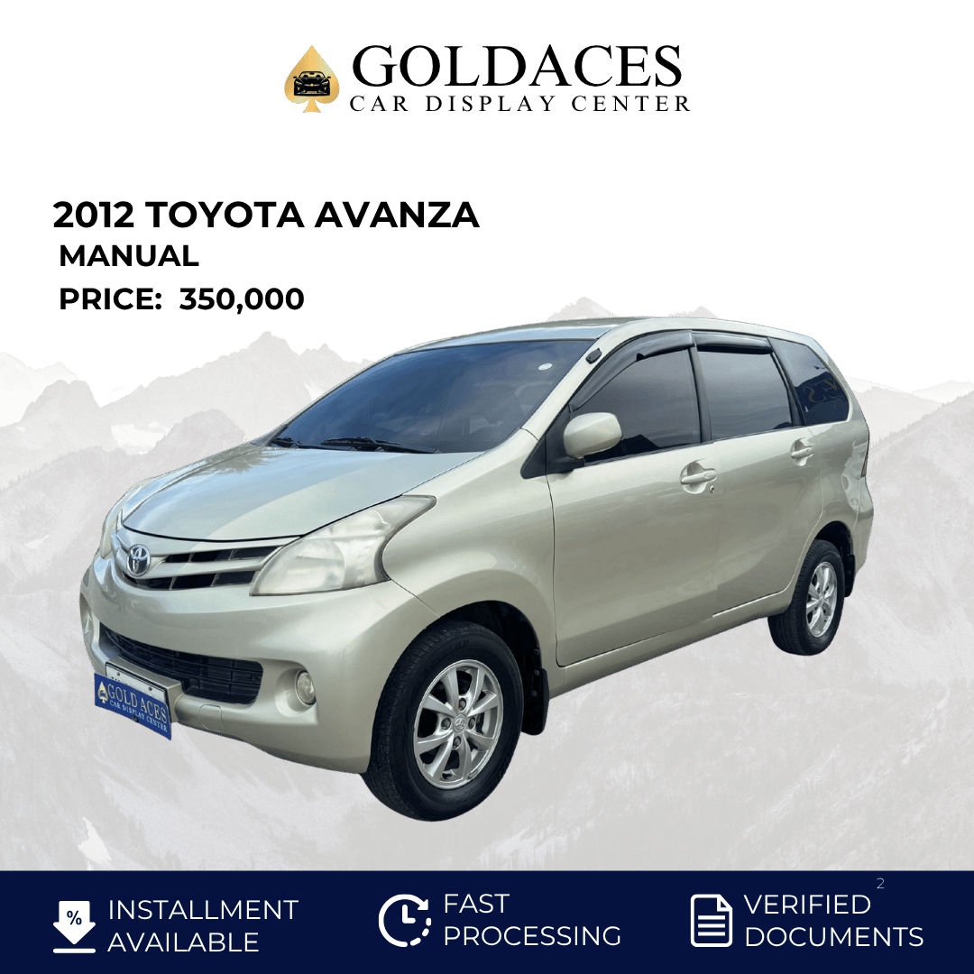 2012 TOYOTA AVANZA 1.3L E AUTOMATIC TRANSMISSION Gold Aces Car Display Center