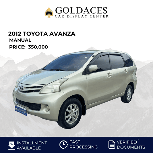 2012 TOYOTA AVANZA 1.3L E AUTOMATIC TRANSMISSION Gold Aces Car Display Center