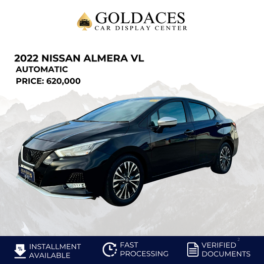 2022 NISSAN ALMERA VL TURBO 1.0L AUTOMATIC TRANSMISSION Gold Aces Car Display Center