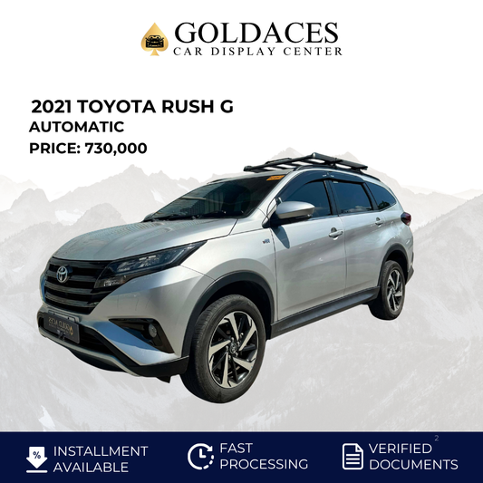 2021 TOYOTA RUSH G 1.5L GAS AUTOMATIC TRANSMISSION TOYOTA