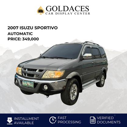 2007 ISUZU SPORTIVO 2.5L AUTOMATIC TRANSMISSION Gold Aces Car Display Center