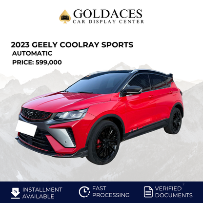 2023 GEELY COOLRAY SPORTS 1.5L AUTOMATIC TRANSMISSION (28T KMS ONLY!) Gold Aces Car Display Center