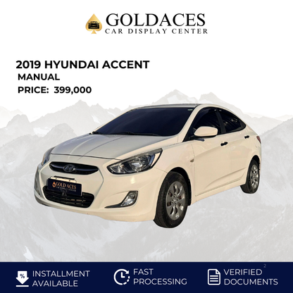 2019 HYUNDAI ACCENT 1.4L GL MANUAL TRANSMISSION HYUNDAI