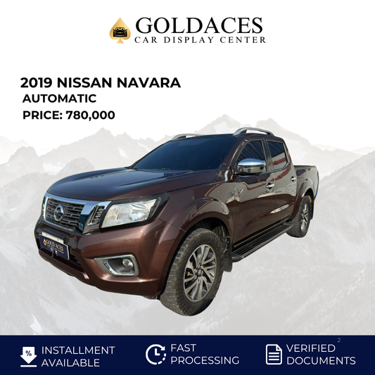 2019 NISSAN NAVARA 2.5L 4X2 EL AUTOMATIC TRANSMISSION Gold Aces Car Display Center
