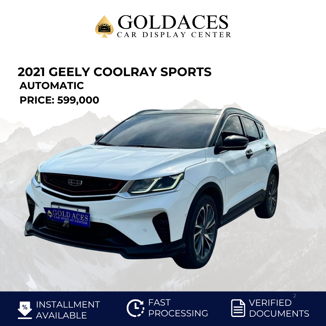 2021 GEELY COOLRAY SPORTS 1.5L AUTOMATIC TRANSMISSION Gold Aces Car Display Center