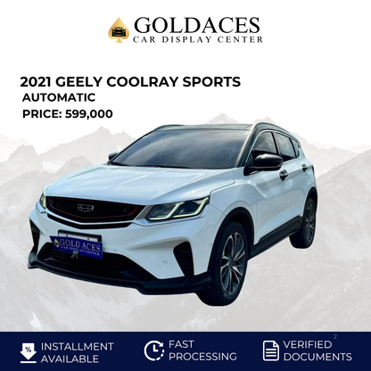 2021 GEELY COOLRAY SPORTS 1.5L AUTOMATIC TRANSMISSION Gold Aces Car Display Center