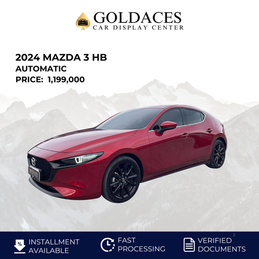 2024 MAZDA 3 2.0L HB AUTOMATIC TRANSMISSION Gold Aces Car Display Center