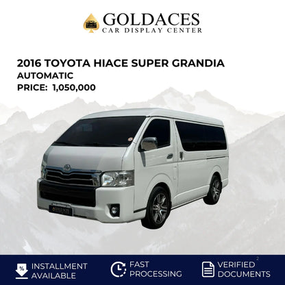 2016 TOYOTA HIACE SUPER GRANDIA 3.0L DSL AUTOMATIC TRANSMISSION TOYOTA