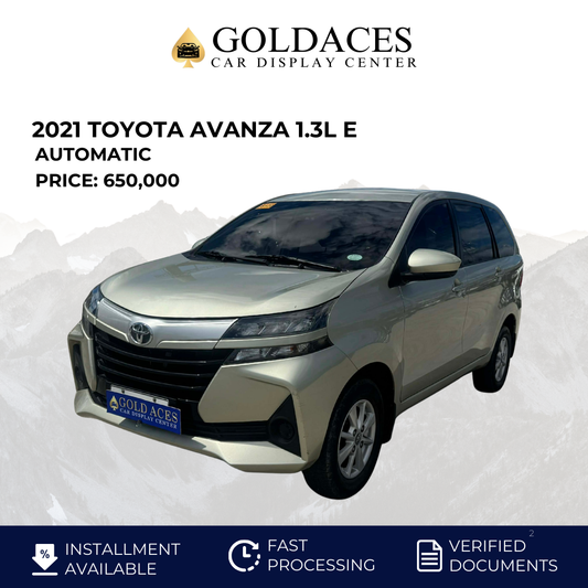 2021 TOYOTA AVANZA 1.3L E AUTOMATIC TRANSMISSION Gold Aces Car Display Center