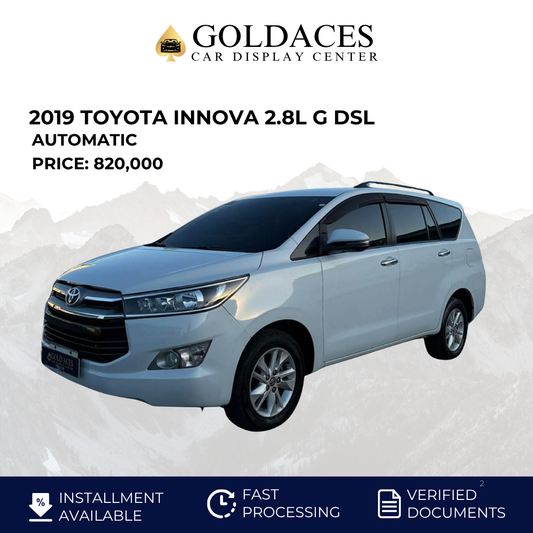 2019 TOYOTA INNOVA 2.8L G DSL AUTOMATIC TRANSMISSION Gold Aces Car Display Center
