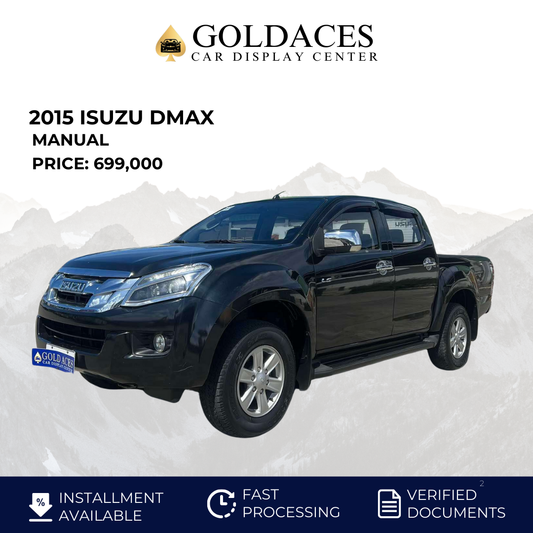 2015 ISUZU DMAX 2.5L 4X2 MANUAL TRANSMISSION (48TKM ONLY!!) Gold Aces Car Display Center