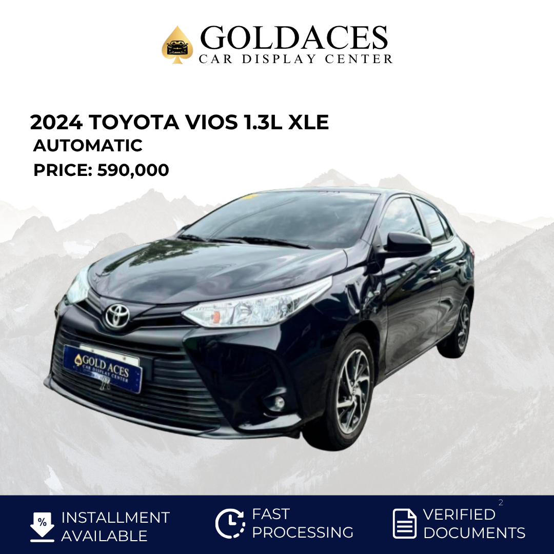 2024 TOYOTA VIOS 1.3L XLE AUTOMATIC TRANSMISSION Gold Aces Car Display Center