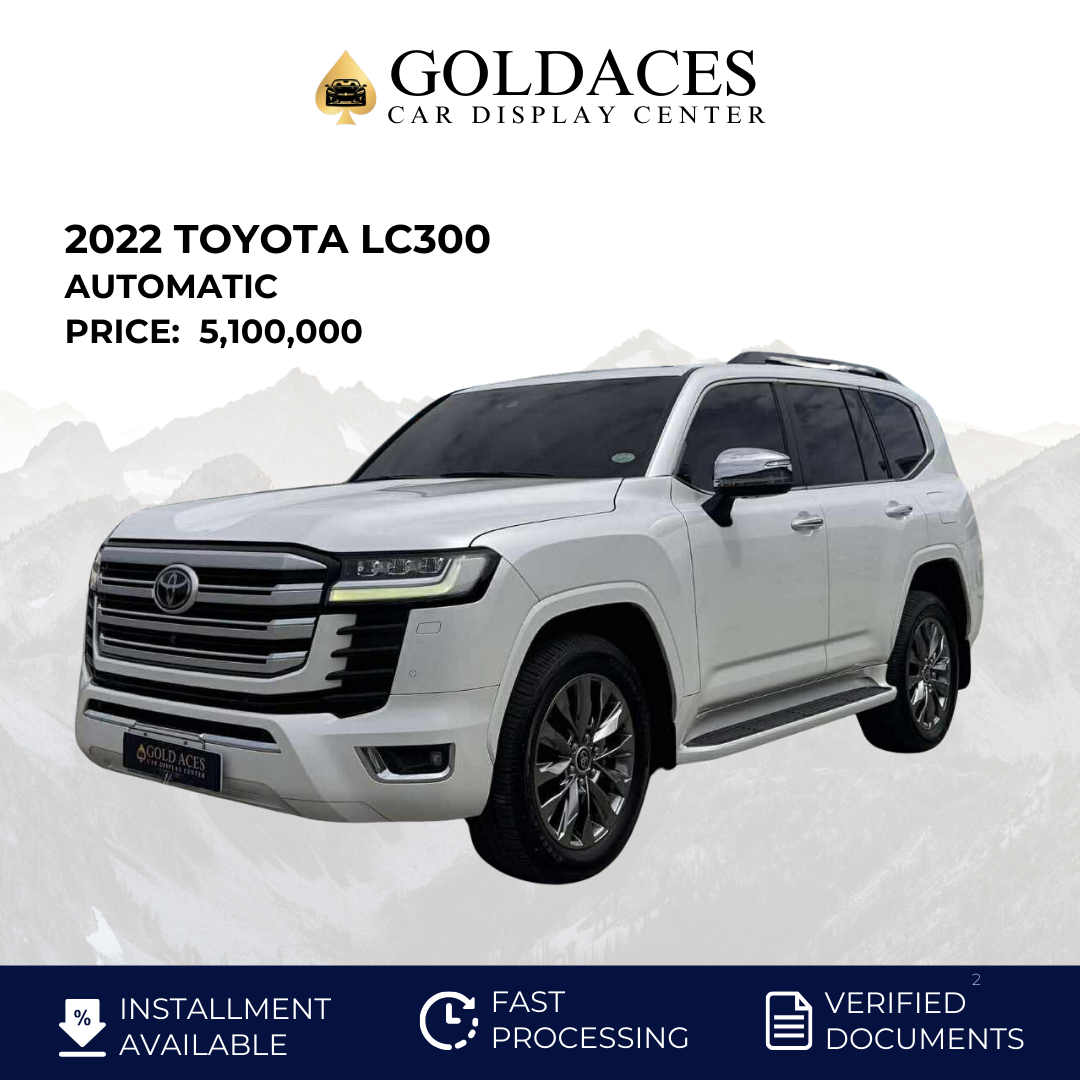 2022 TOYOTA LC300 3.3L 4X4 AUTOMATIC TRANSMISSION Gold Aces Car Display Center