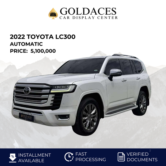 2022 TOYOTA LC300 3.3L 4X4 AUTOMATIC TRANSMISSION Gold Aces Car Display Center
