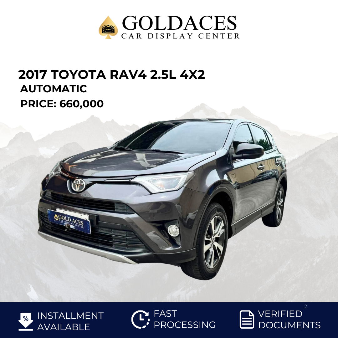 2017 TOYOTA RAV4 2.5L 4X2 AUTOMATIC TRANSMISSION (52TKMS ONLY!) Gold Aces Car Display Center