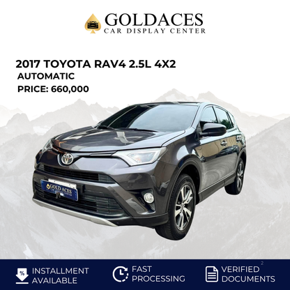 2017 TOYOTA RAV4 2.5L 4X2 AUTOMATIC TRANSMISSION (52TKMS ONLY!) Gold Aces Car Display Center