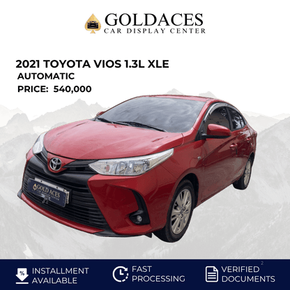 &nbsp;2021 TOYOTA VIOS 1.3L XLE AUTOMATIC TRANSMISSION (26TKMS ONLY!) Gold Aces Car Display Center