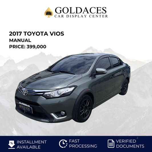 2017 TOYOTA VIOS 1.5L G MANUAL TRANSMISSION Gold Aces Car Display Center
