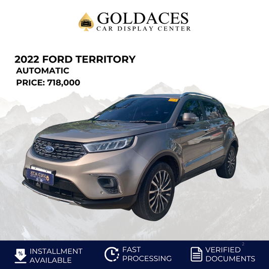 2022 FORD TERRITORY 1.5L TITANIUM AUTOMATIC TRANSMISSION (22T KMS ONLY!) Gold Aces Car Display Center