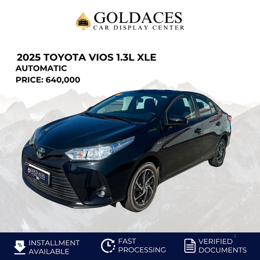 2025 TOYOTA VIOS 1.3L XLE AUTOMATIC TRANSMISSION Gold Aces Car Display Center