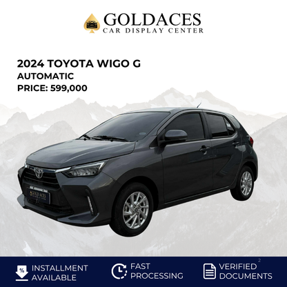 2024 TOYOTA WIGO G 1.0L AUTOMATIC TRANSMISSION (7T KMS ONLY!) Gold Aces Car Display Center