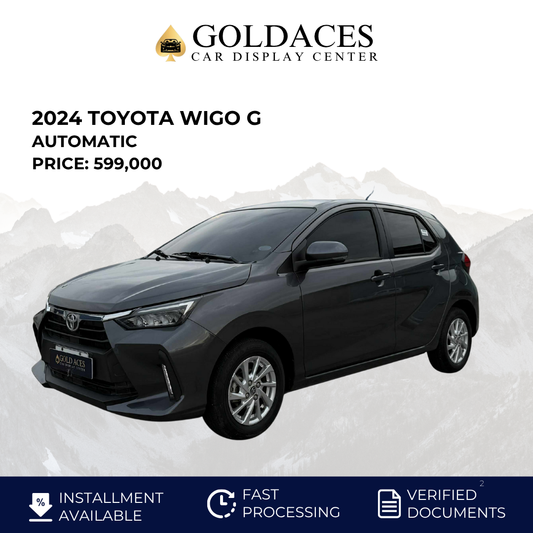 2024 TOYOTA WIGO G 1.0L AUTOMATIC TRANSMISSION (7T KMS ONLY!) Gold Aces Car Display Center