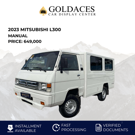 2023 MITSUBISHI L300 2.2L DSL MANUAL TRANSMISSION Gold Aces Car Display Center