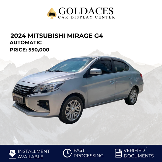 2024 MITSUBISHI MIRAGE G4 GLS 1.2L AUTOMATIC TRANSMISSION Gold Aces Car Display Center