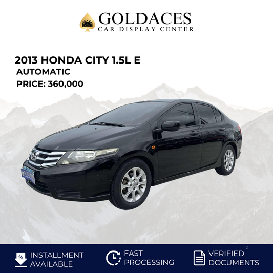 2013 HONDA CITY 1.5L E AUTOMATIC TRANSMISSION Gold Aces Car Display Center