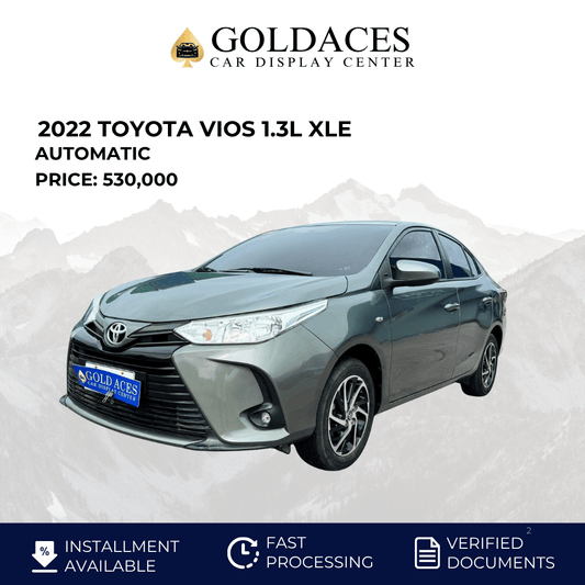 2022 TOYOTA VIOS 1.3L XLE AUTOMATIC TRANSMISSION Gold Aces Car Display Center