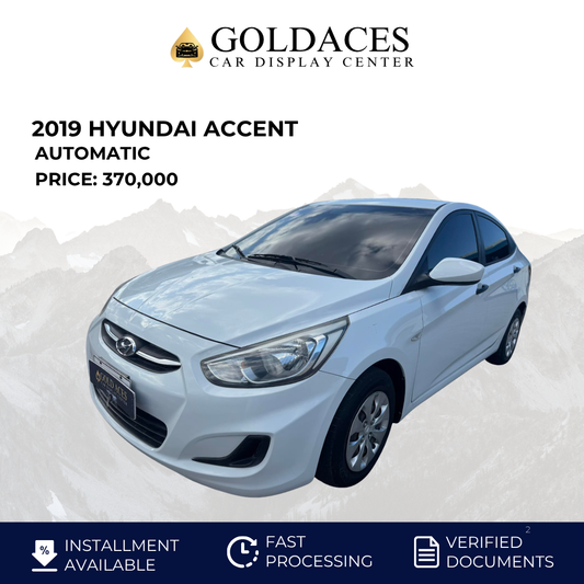 2019 HYUNDAI ACCENT 1.4L GL AUTOMATIC TRANSMISSION Gold Aces Car Display Center