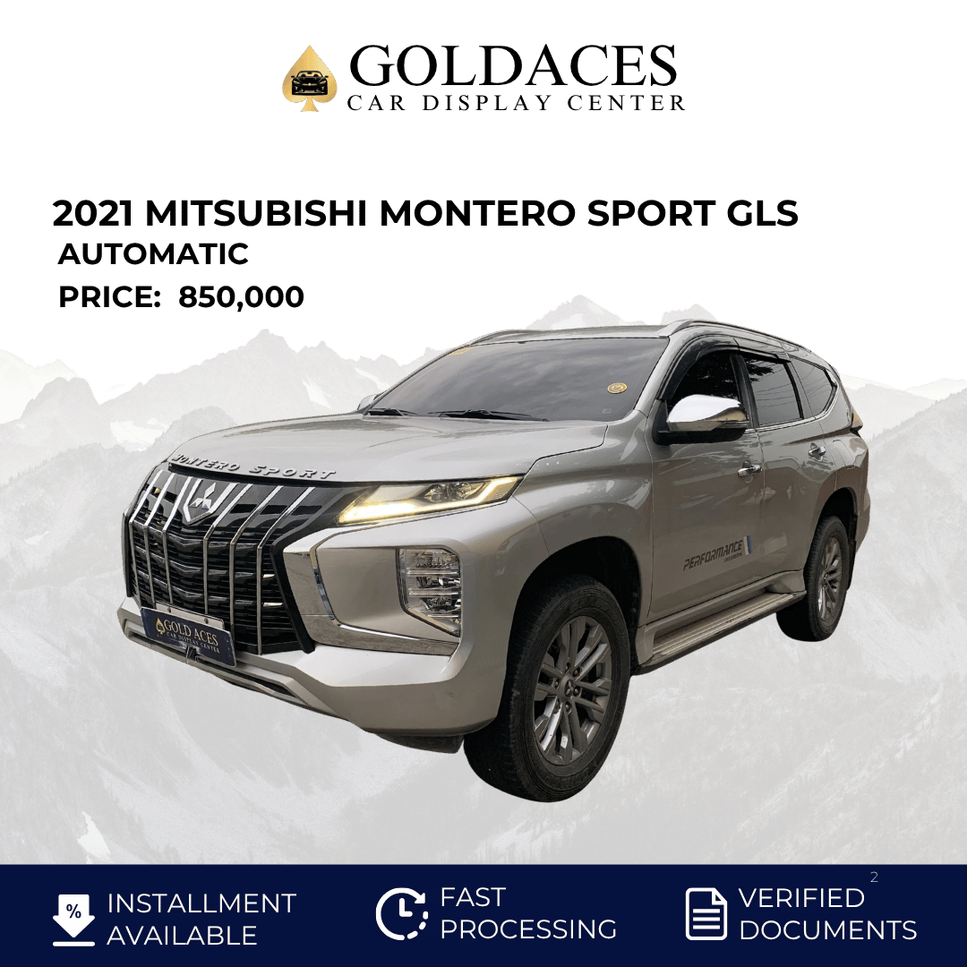 2021 MITSUBISHI MONTERO SPORT GLS 4X2 2.4L DSL AUTOMATIC TRANSMISSION Gold Aces Car Display Center