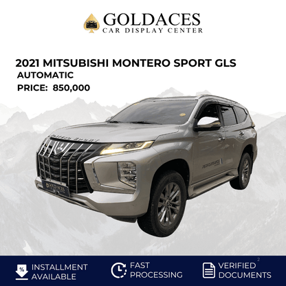 2021 MITSUBISHI MONTERO SPORT GLS 4X2 2.4L DSL AUTOMATIC TRANSMISSION Gold Aces Car Display Center