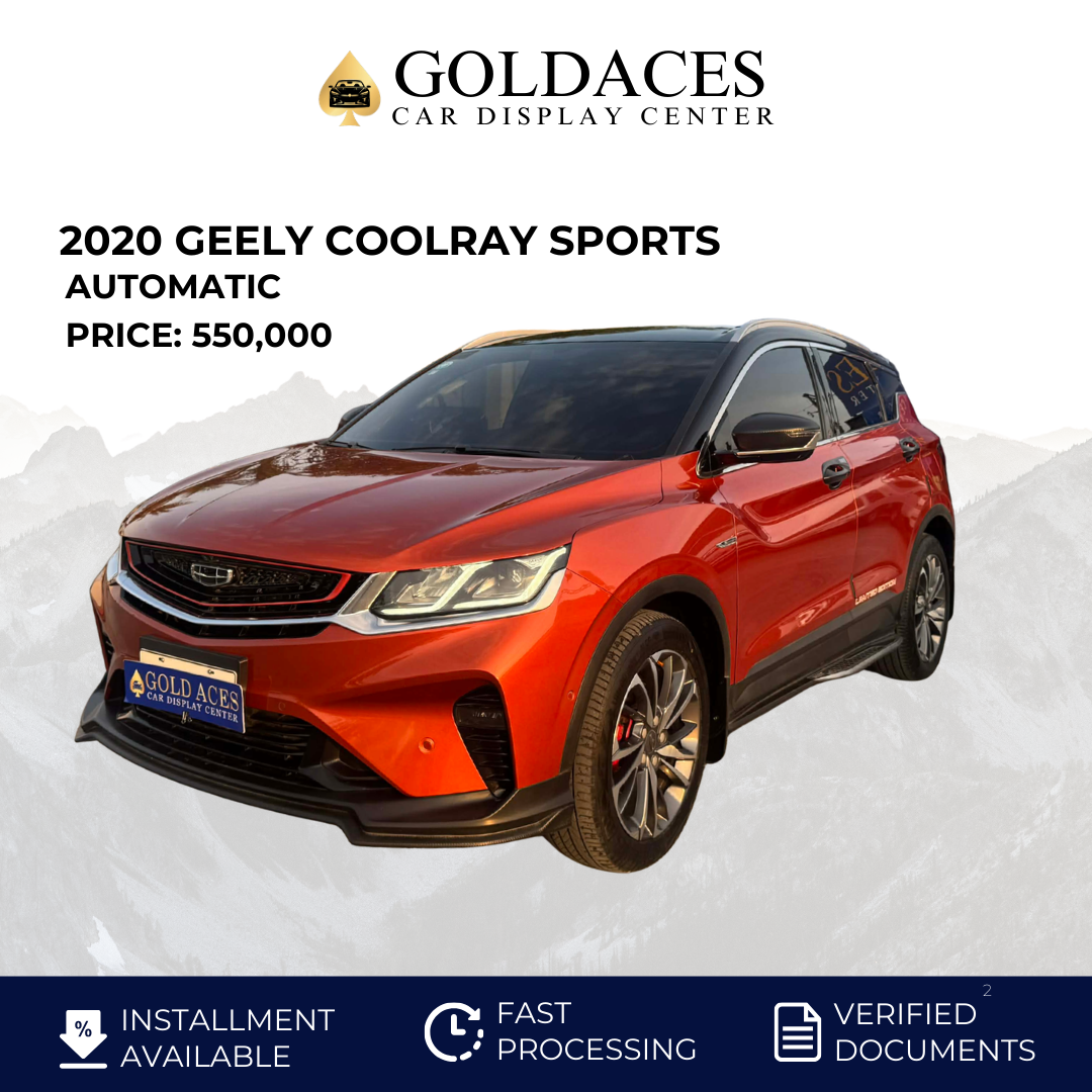 2020 GEELY COOLRAY SPORTS 1.5L AUTOMATIC TRANSMISSION Gold Aces Car Display Center