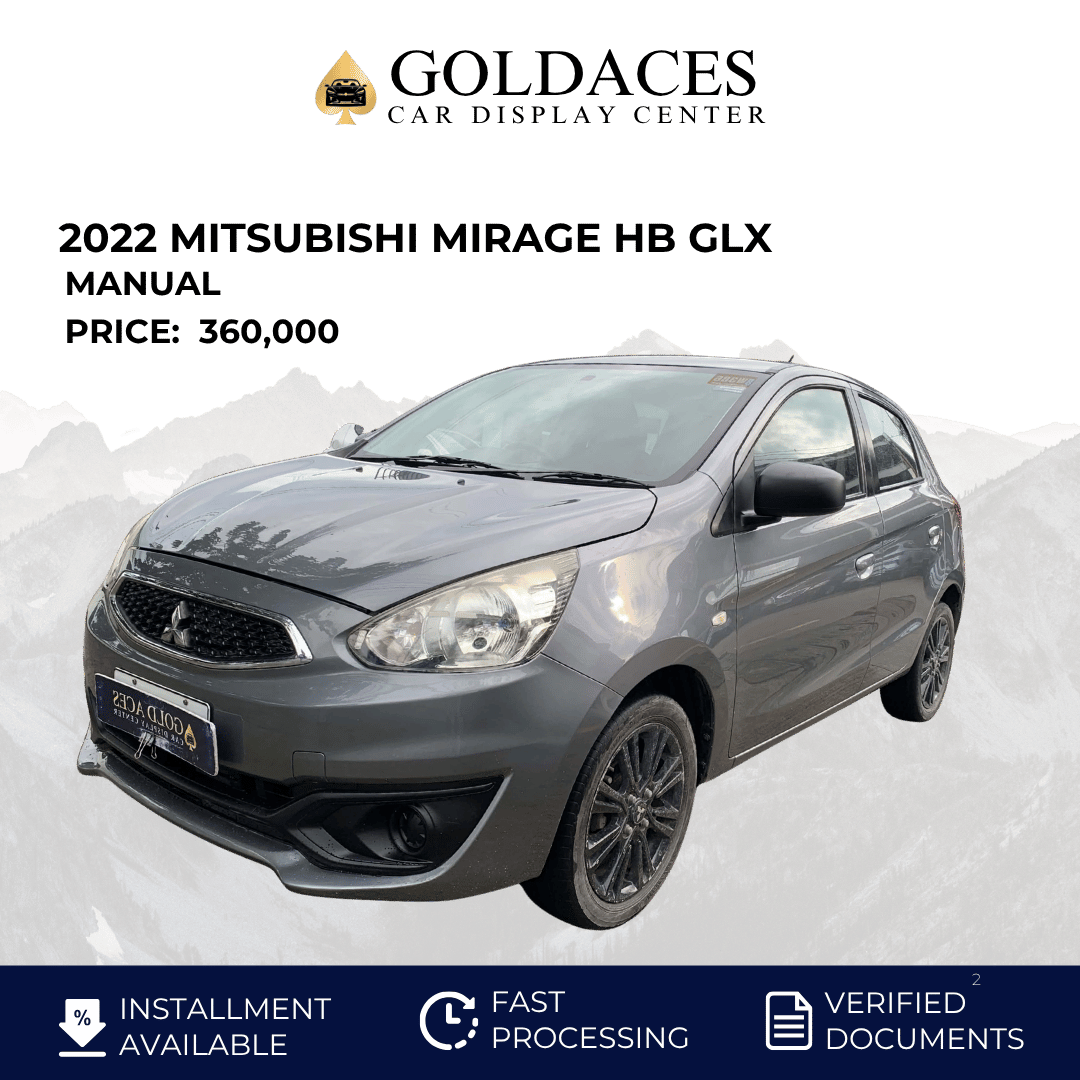 2022 MITSUBISHI MIRAGE HB GLX 1.2L MANUAL TRANSMISSION Gold Aces Car Display Center