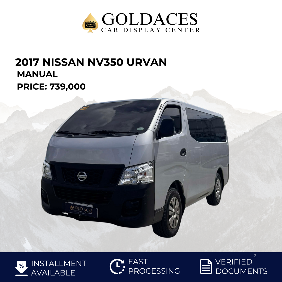 2017 NISSAN NV350 URVAN 2.5L MANUAL TRANSMISSION Gold Aces Car Display Center