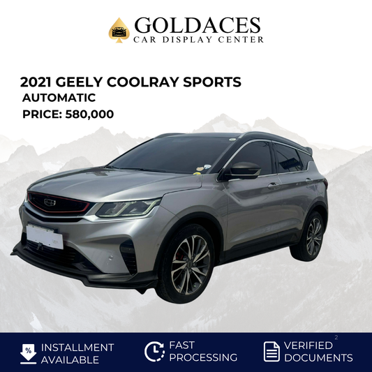 2021 GEELY COOLRAY SPORTS 1.5L AUTOMATIC TRANSMISSION Gold Aces Car Display Center