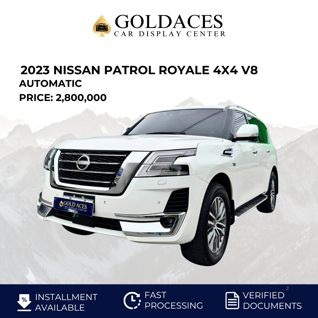 2023 NISSAN PATROL ROYALE 4X4 V8 5.6L AUTOMATIC TRANSMISSION (17TKMS ONLY!) Gold Aces Car Display Center