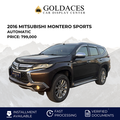 2016 MITSUBISHI MONTERO SPORTS GLS 2.4L DSL AUTOMATIC TRANSMISSION Gold Aces Car Display Center