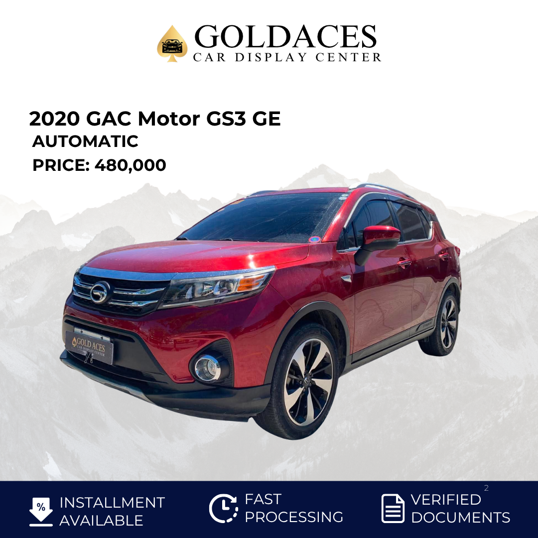2020 GAC Motor GS3 GE (Top of the line!) Gold Aces Car Display Center