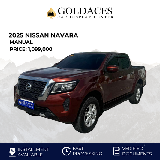 2025 NISSAN NAVARA 2.5L VE CALIBRE 4X2 MANUAL TRANSMISSION Gold Aces Car Display Center