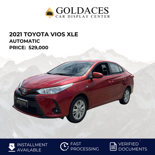 2021 TOYOTA VIOS 1.3L XLE AUTOMATIC TRANSMISSION Gold Aces Car Display Center