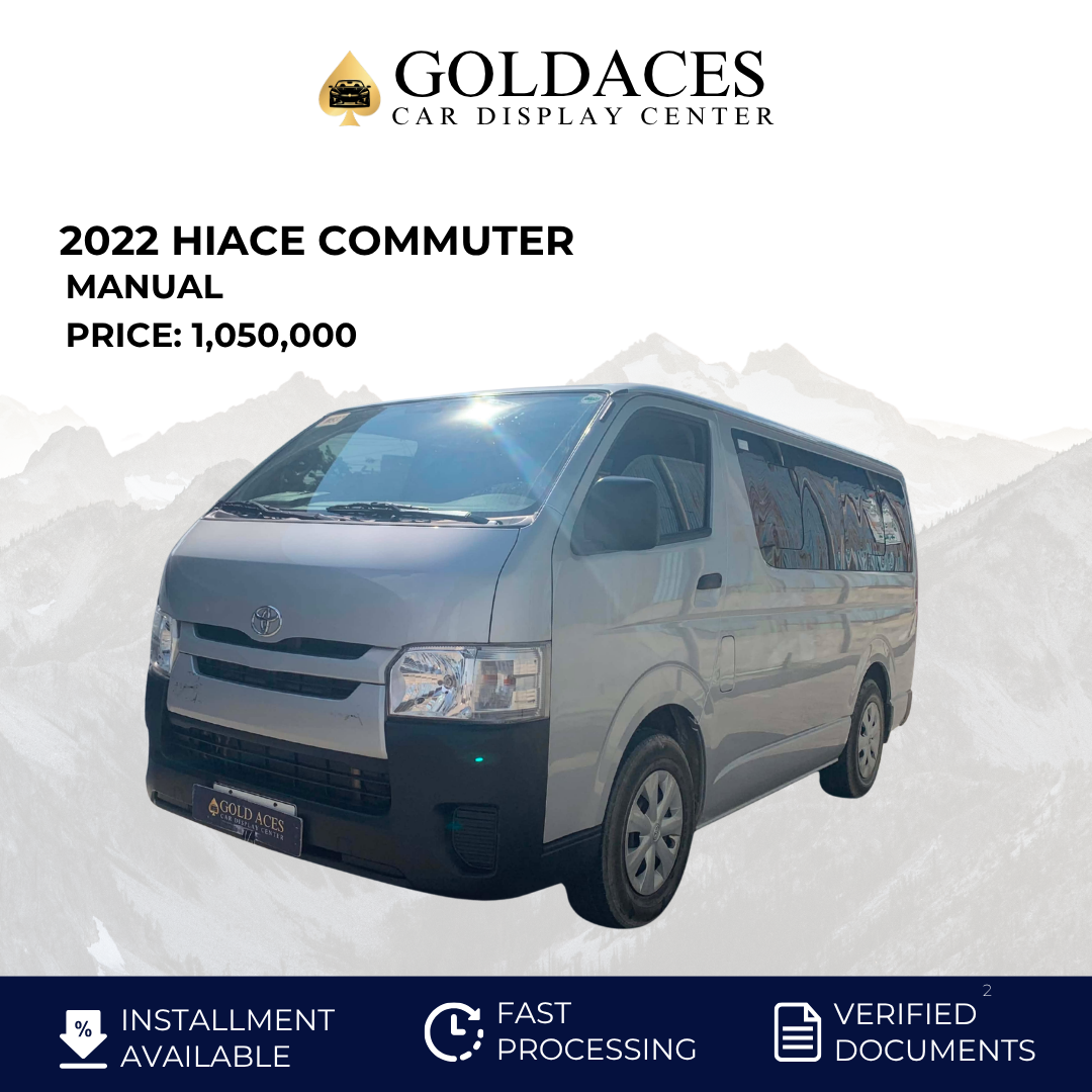 2022 HIACE COMMUTER 3.0L MANUAL TRANSMISSION (27T KMS ONLY!) Gold Aces Car Display Center