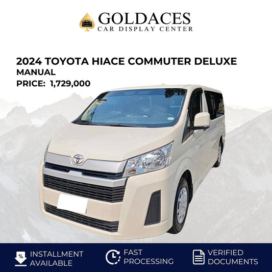 2024  TOYOTA HIACE COMMUTER DELUXE 2.8L MANUAL TRANSMISSION (3T KMS ONLY!)