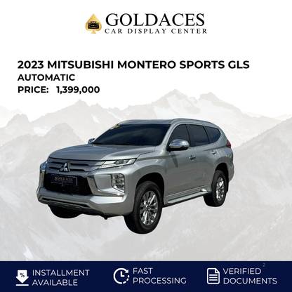 2023 MITSUBISHI MONTERO SPORTS GLS 2.4L DSL AUTOMATIC TRANSMISSION (9T KMS ONLY!!) Gold Aces Car Display Center