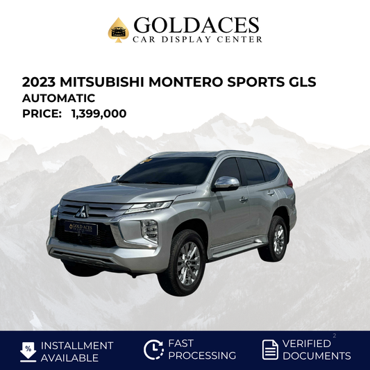 2023 MITSUBISHI MONTERO SPORTS GLS 2.4L DSL AUTOMATIC TRANSMISSION (9T KMS ONLY!!) Gold Aces Car Display Center
