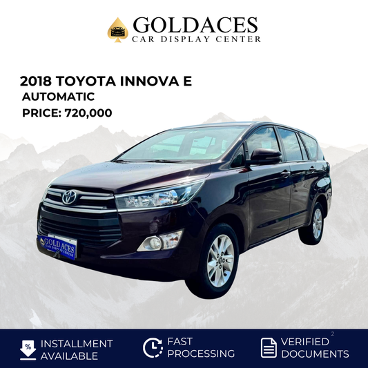 NEW ARRIVAL! 2018 TOYOTA INNOVA E 2.5L AUTOMATIC TRANSMISSION Gold Aces Car Display Center