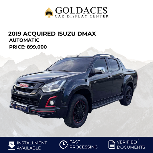 2019 ACQUIRED ISUZU DMAX 3.0L 4X2 AUTOMATIC TRANSMISSION Gold Aces Car Display Center